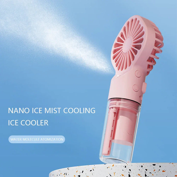 Handheld Mini Air Conditioner USB Rechargeable Portable Humidifier Mist Cooler Cooling Spray Humidifier Fan for Home/Office/Dorm | Kalsten