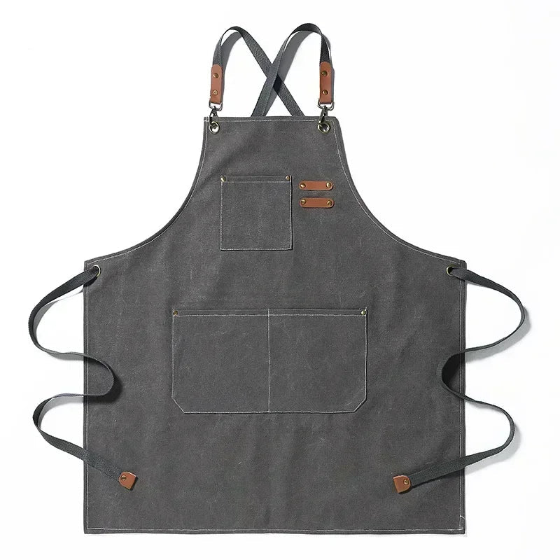 Canvas apron with pockets, adjustable, Unisex | Kalsten
