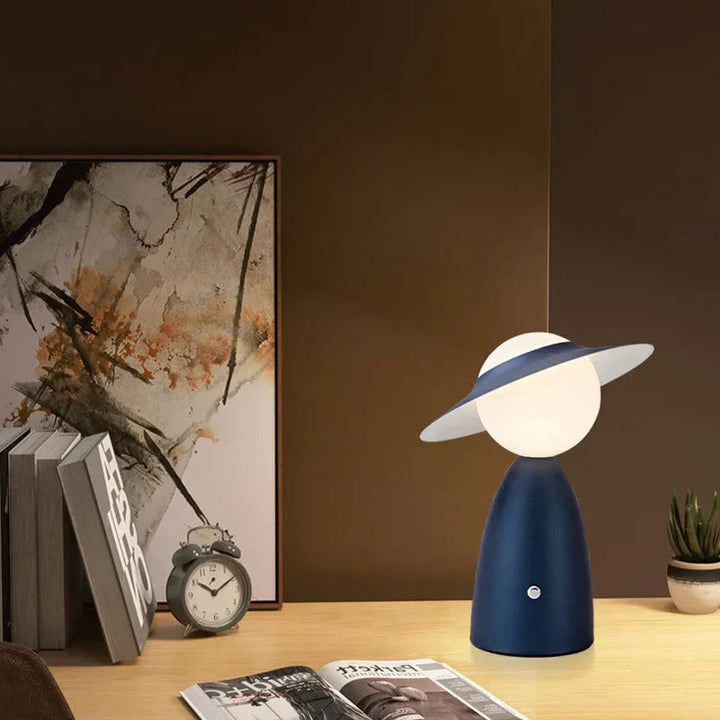 Battery Table Lamp Man with Hat | Kalsten
