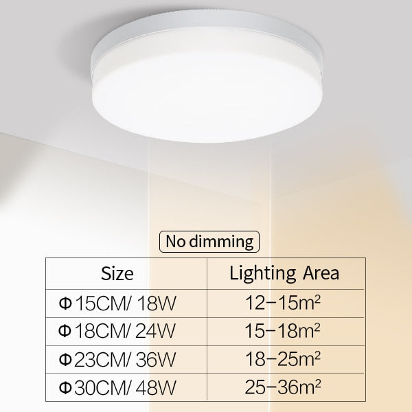 Natural Room Sleek LED Ceiling Light | Kalsten