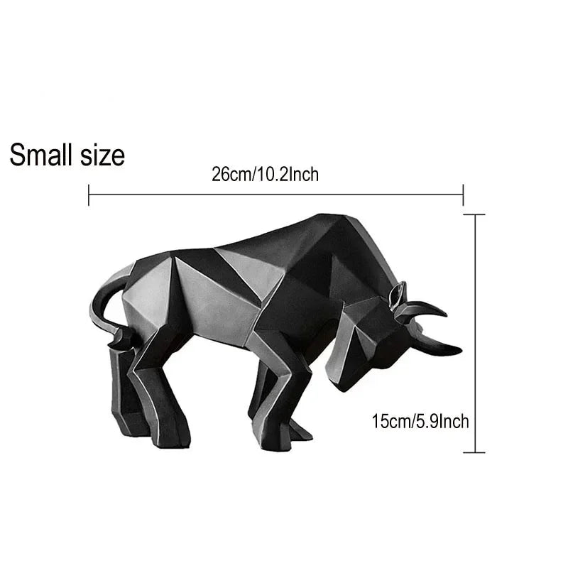 Kalsten | ToroArte Bull Sculpture | Nordic Design | Resin Figure Modern | 35 cm / 26 cm