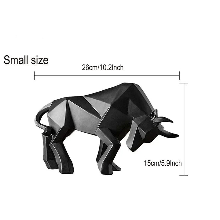 Kalsten | ToroArte Bull Sculpture | Nordic Design | Resin Figure Modern | 35 cm / 26 cm