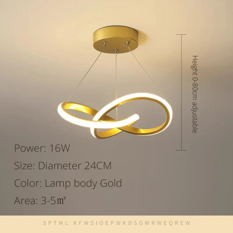 Modern LED Pendant Light Chandelier - Elegant Hanging Lamp for Versatile Spaces | Kalsten