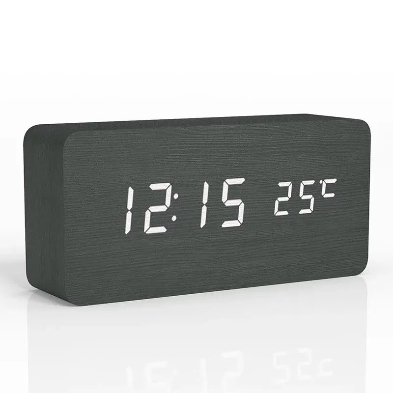 LED Digital Alarm Clock with Temperature
