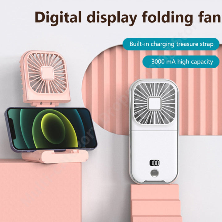 Kalsten | Portable Rechargeable Magic Phone Holder Cooling Fan