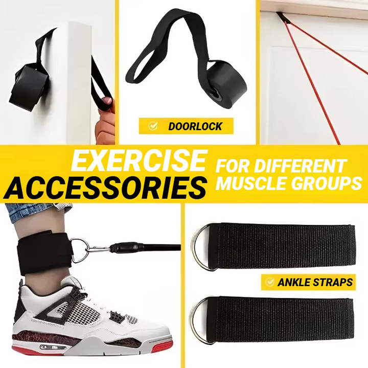 Kalsten | Complete Resistance Band Fitness Set with Handles and Ankle Straps