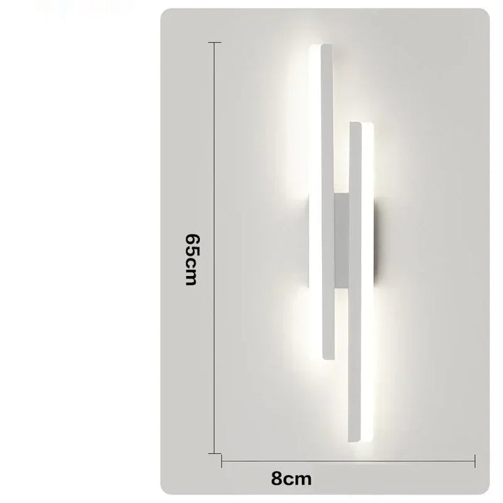 LED Bedroom Wall Lamp Wall Acrylic Lampshade Indoor Lighting for Living Room Corridor Light Fixture 50cm 16W | Kalsten