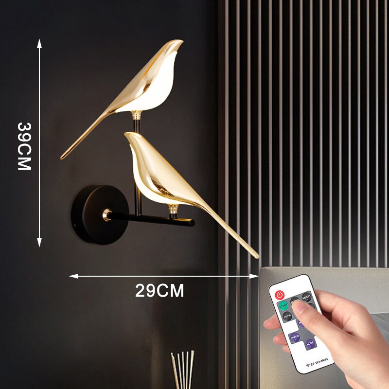 Modern Nordic Wall Bird Lamp | Kalsten