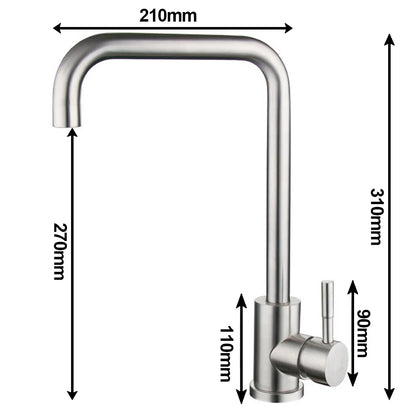 Stainless Steel Faucet – High-Quality, Rust-Free Faucet with Swivel Spout, Durable and Easy to Clean, Ideal for Modern Kitchens | Karnz