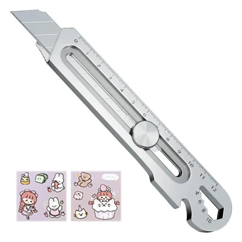 6in1 Multipurpose Stainless Steel Retractable Heavy Duty Snap-Off Blade | Kalsten