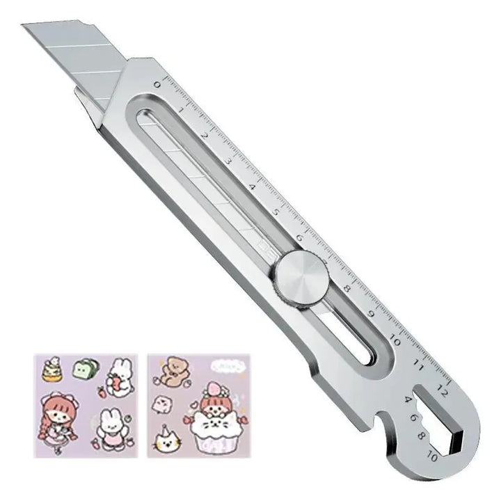 6in1 Multipurpose Stainless Steel Retractable Heavy Duty Snap-Off Blade | Kalsten