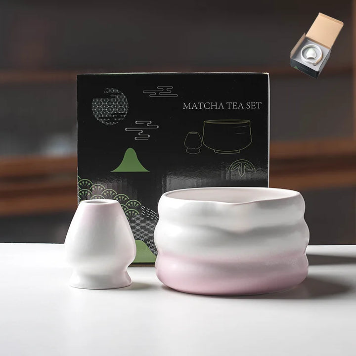 Variant image for Japanese Matcha Bowl Set Green 550ml Ceramic with Spout for Tea Ceremony-19