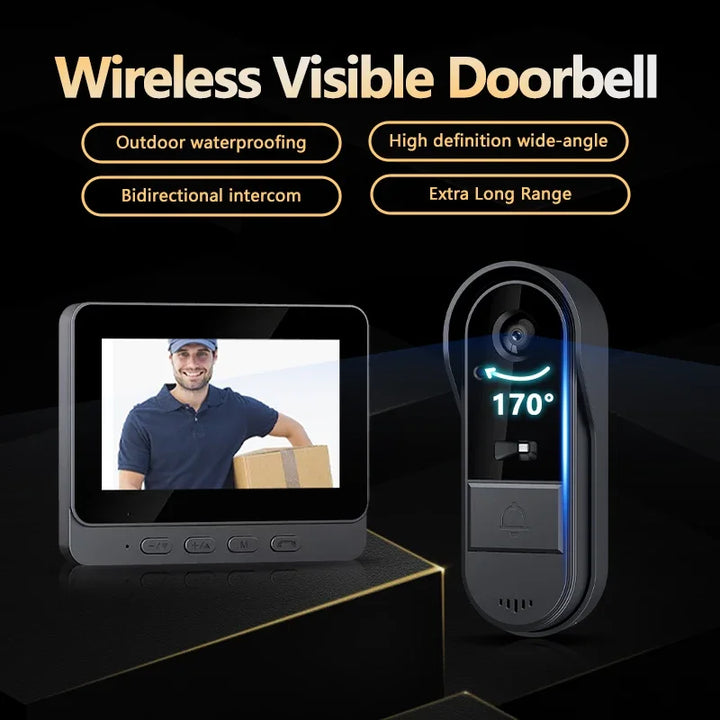 Wireless Video Doorbell with Night Vision