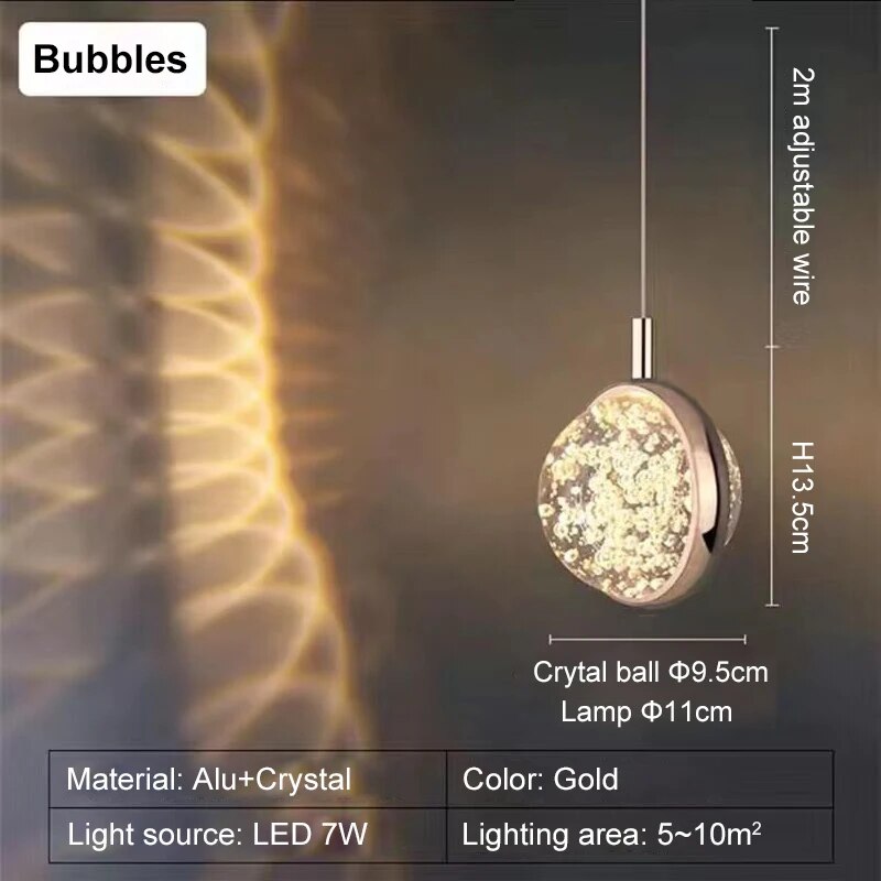 Romantic Crystal Rotating Mood LED Lights | Kalsten