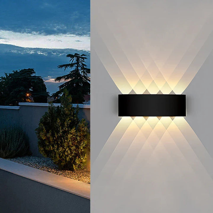 Modern LED Outdoor Wall Light – Waterproof Porch and Balcony Wall Lamp for Home Garden, IP55 Rated | Kalsten