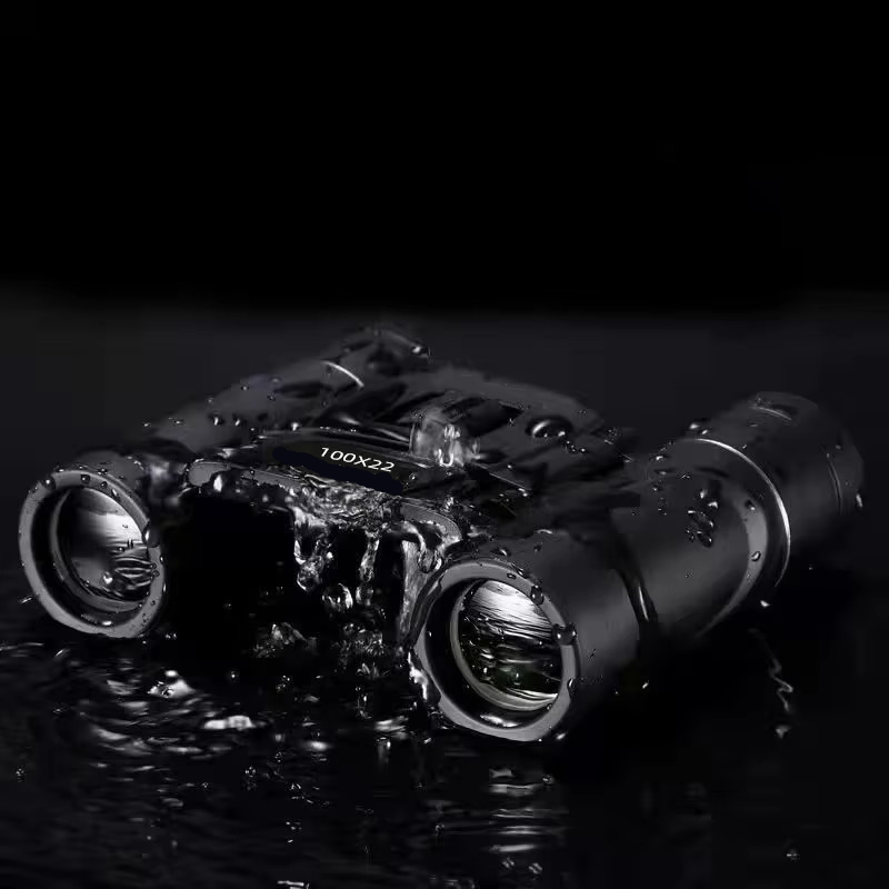 Kalsten | Compact 100x22 HD Binoculars with Long Range BAK4 FMC Optics for Hunting, Sports, Camping, and Travel