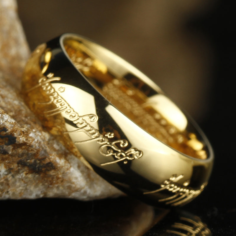 Sandsberg | Glow Ring | Luminous Elvish Script | Multiple Colors