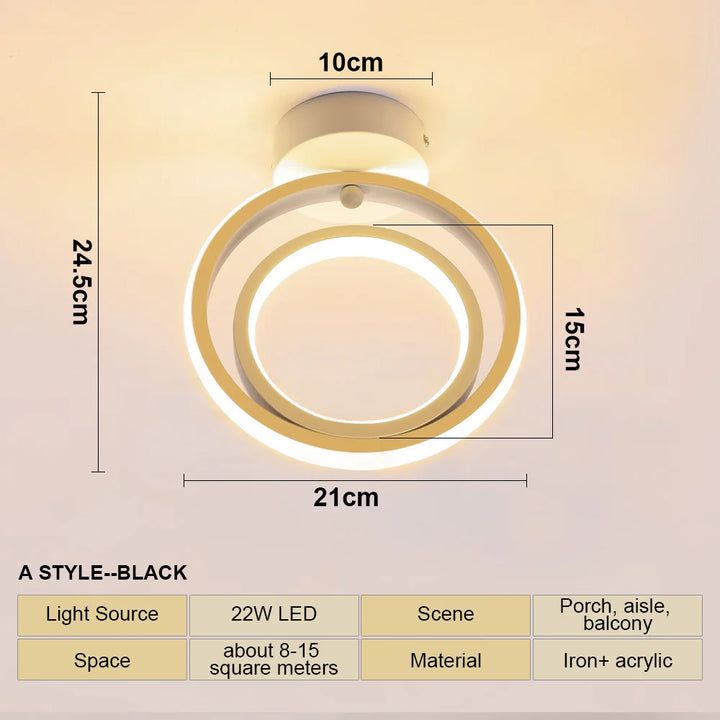 LED Strip Aisle Ceiling Lights - Modern Corridor Lamp Home Lighting for Bedroom Living Room Kitchen Household Decorations Fixtures | Kalsten