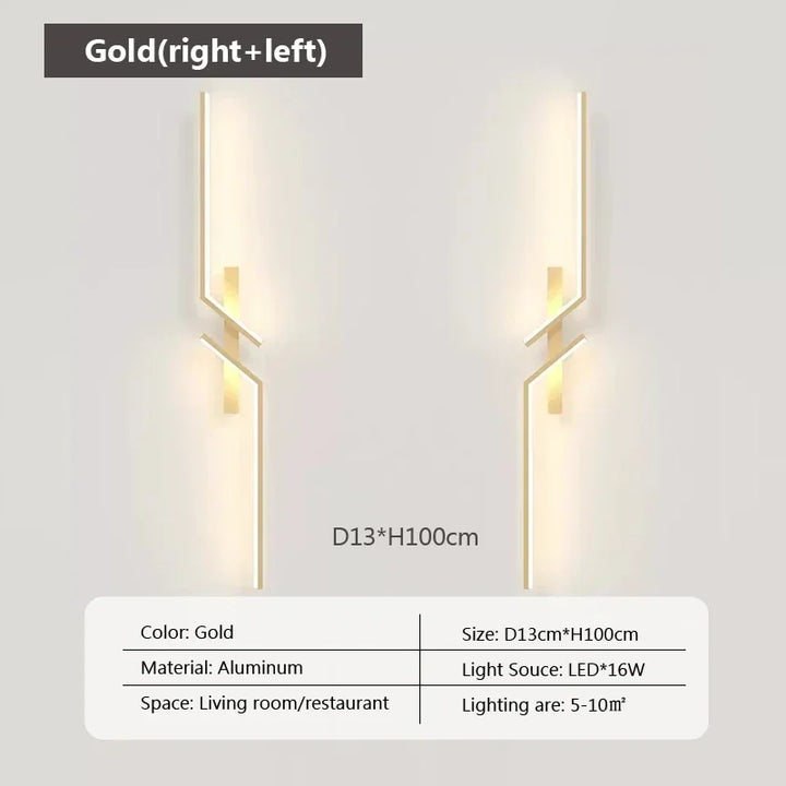 Modern LED Wall Lamp – Minimalist Design, Up & Down Lighting for Bedroom, Living Room, TV Sofa, and Lobby – Dimmable Wall-Mounted Light | Kalsten