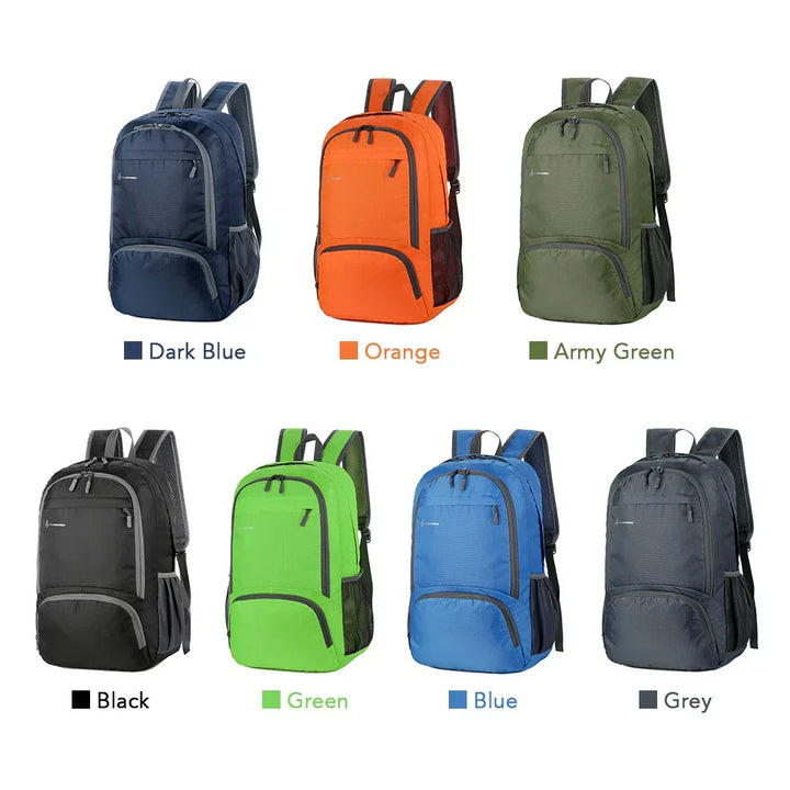 Kalsten | TrekVita Foldable Backpack | Ultralight & Waterproof | 31×14×47 cm | Outdoor & Travel Backpack for Men & Women