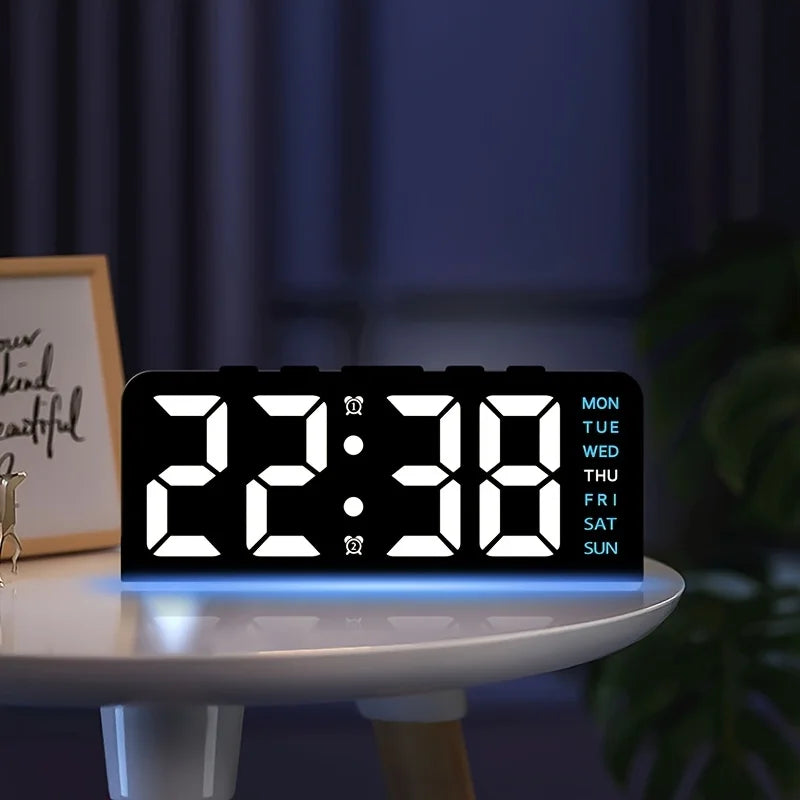 Modern LED Every Week Display Nightlight Alarm Clock | Karnz