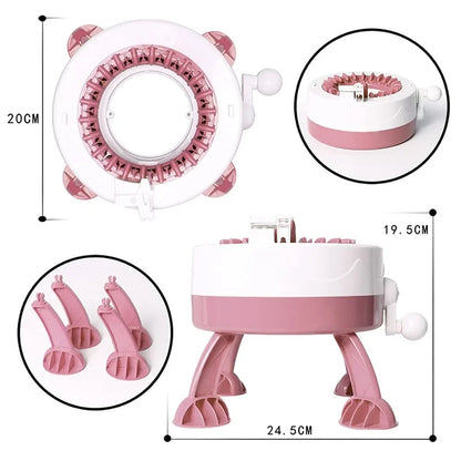 Skanto | Strickolino Knitting Machine | 22 Needles | Automatic Circular Knitting Kit for Beginners & Adults | Fast Knitter with Accessories