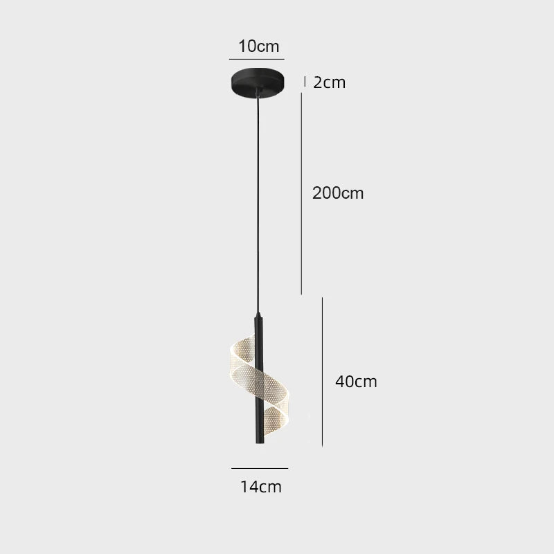 Nordic LED Pendant Light – Modern Hanging Lamp for Living Room, Bedroom, Dining Table, and Aisle – Gold Acrylic Shade, Indoor Home Decoration | Kalsten