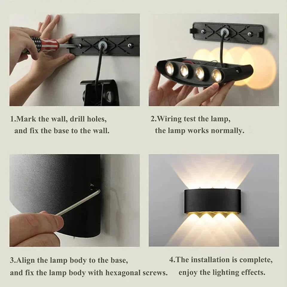 Modern lighting, indoor or outdoor: The versatile LED wall lamp | Kalsten