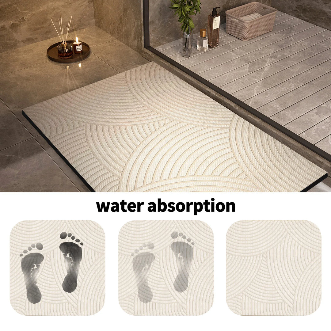 Kalsten | Superabsorbent Non-slip Bath Mat Quick-drying Shower Rug