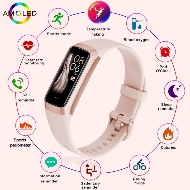 Kalsten | Smart Fitness Watch for Men and Women with Waterproof Design and Health Tracking