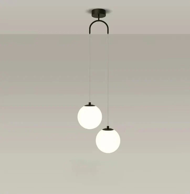 Modern Glass LED Pendant Light – Nordic Style Hanging Lamp for Living Room, Bedroom, Restaurant, and Bar, 220V AC, Indoor Lighting Fixture | Kalsten