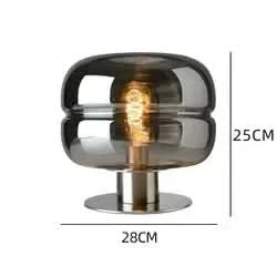 Scandinavian Glass Table Lamp – AuroraForm E27 | Kalsten