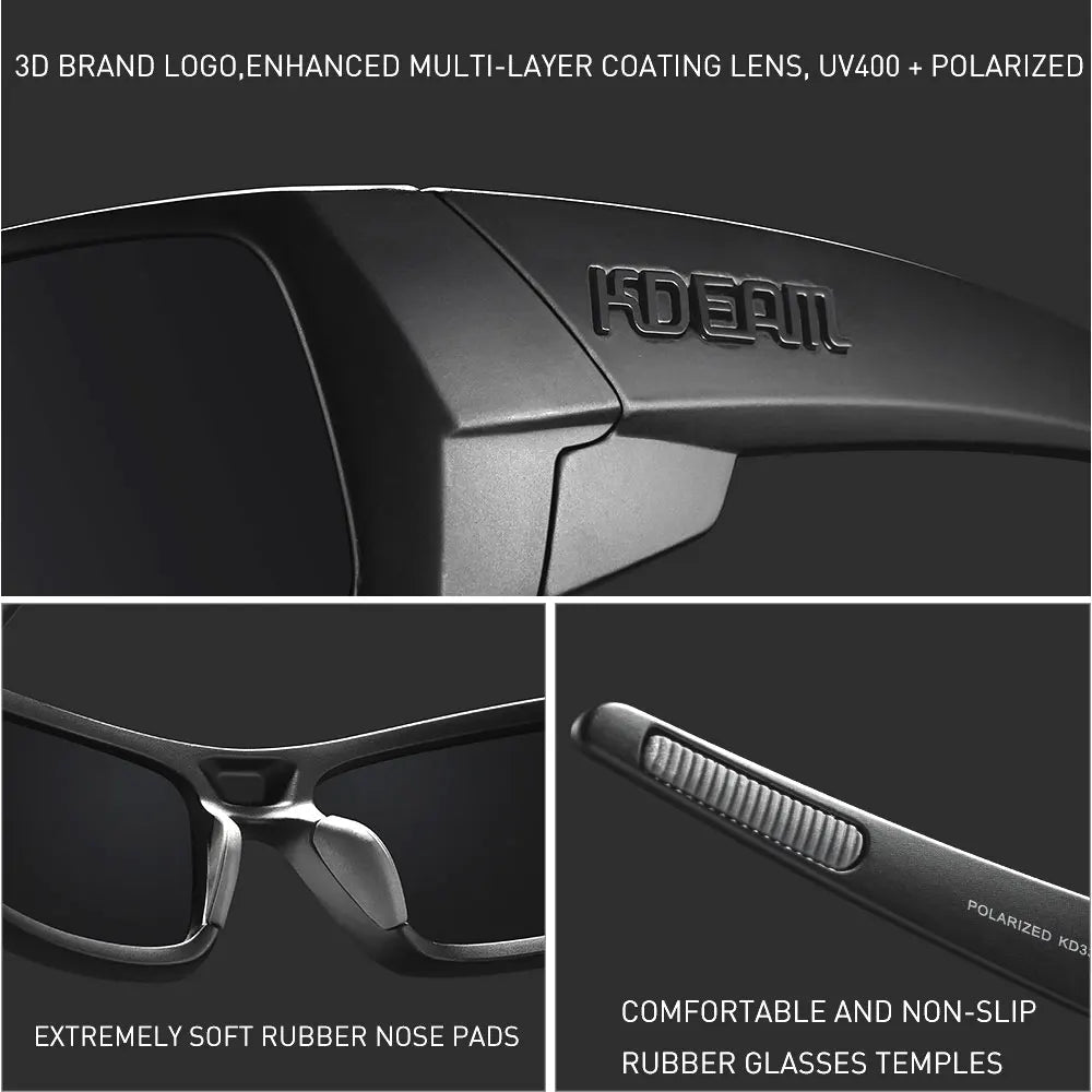 Photochrome Sunglasses Black Frame with Case | Kalsten