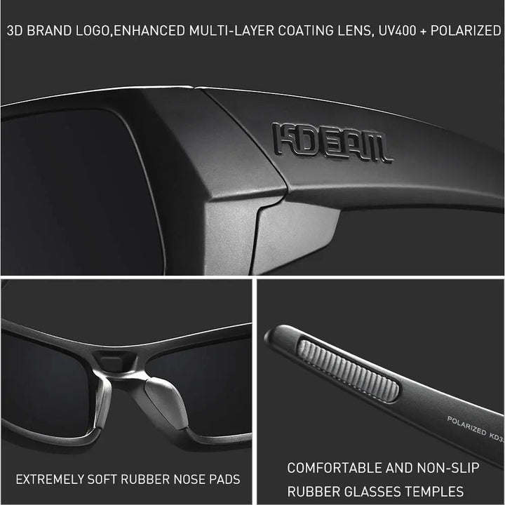 Photochrome Sunglasses Black Frame with Case | Kalsten