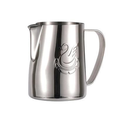 BowLift | 600ml stainless steel coffee pot milk frother cup cream maker espresso latte art tool elegant swan