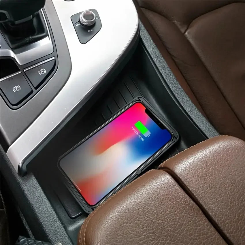 Kalsten | Enervia Wireless Charging Pad | 15W Fast Charging | Non-Slip & Ultra-Slim | For Car & Home