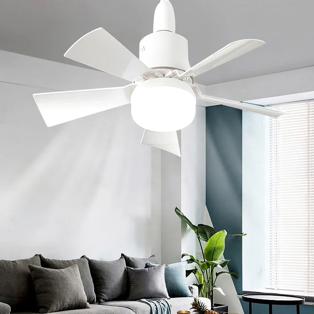 30W E27 Ceiling Fan Light with Remote - LED Dimming Function, Intelligent Silent Fan for Bedroom & Living Room | Kalsten