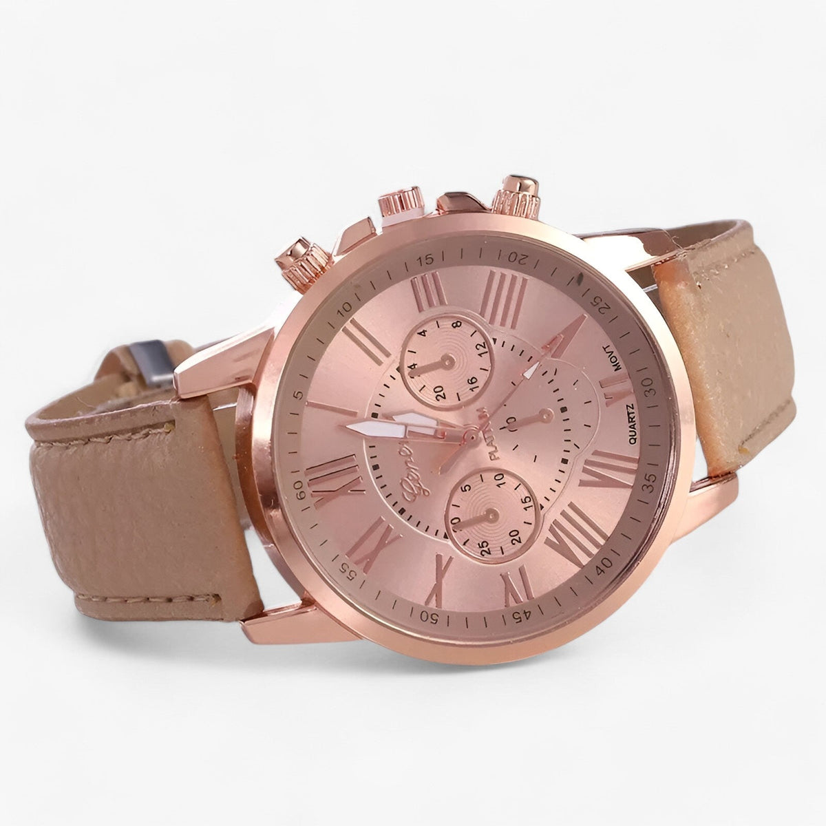 Kalsten | Camille Womens Waterproof Leather Strap Watch 42mm