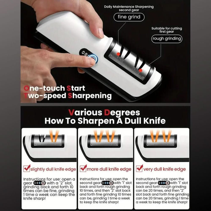 Kalsten | Rechargeable 2-Stage Knife Sharpener