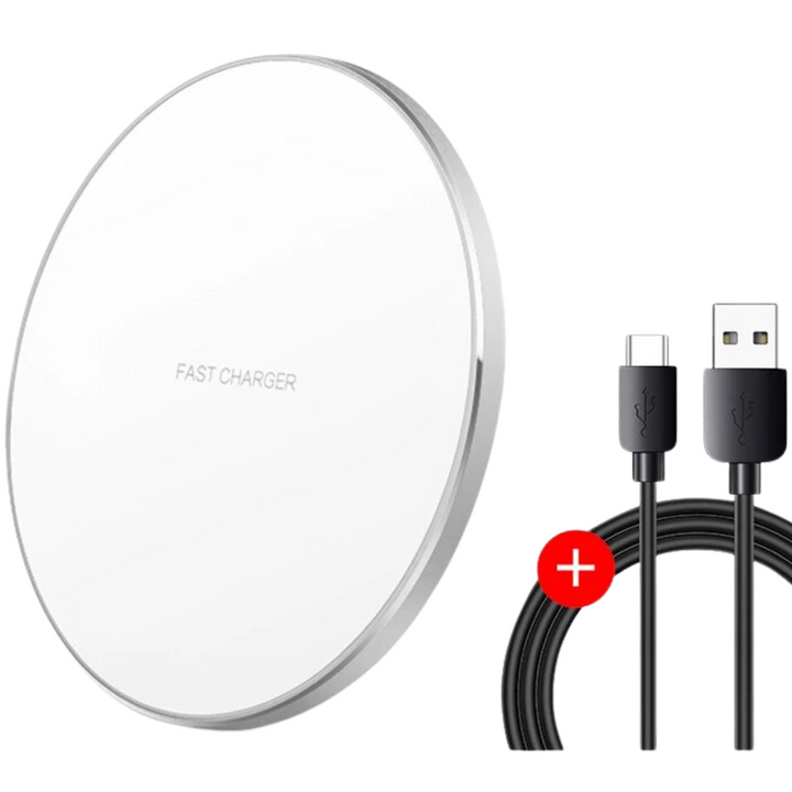 Kalsten | 30W Fast Wireless Charging Pad | Premium USB C Charging Cable MagSafe Charger for Apple iPhone, Samsung & Android - Fast Wireless Charging Pad