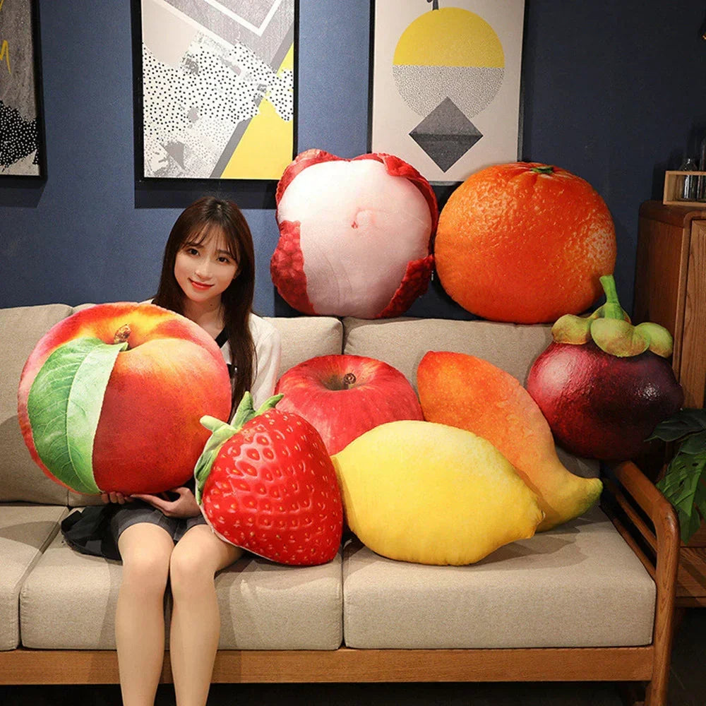 Kalsten | FruitSnuggle | Cuddly and playful - Plush fruit pillow for home