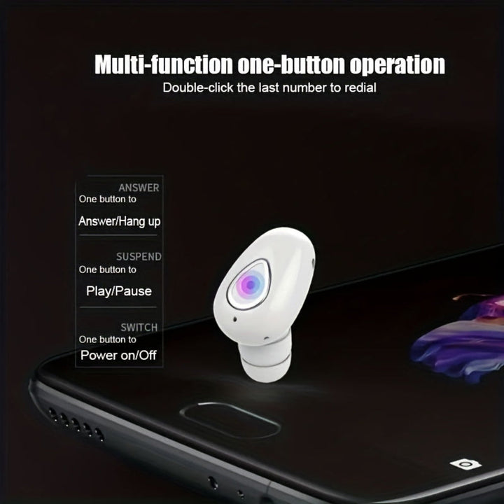 Kalsten | Bluetooth Earbud Wireless Mini Invisible Single Ear Headphone