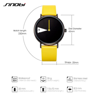 BowLift | Cute Women Watch Creative Wristwatch Lady Clock Rotate Yellow Leather Band Wristwatches Clock Montres Femme Reloj Mujer