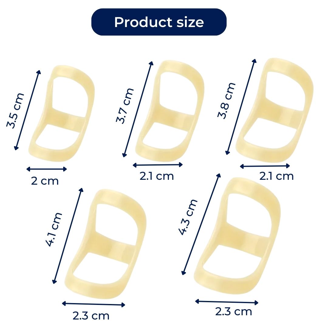 8 Ring Splint – Pain-Relief Stability – Waterproof Plastic – Daily Wear for Finger Strain Kalsten