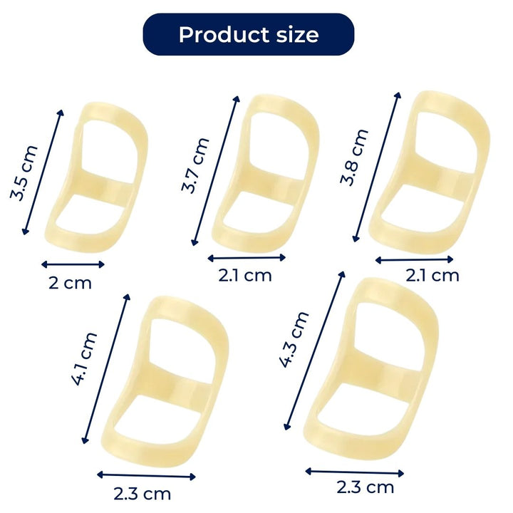 8 Ring Splint – Pain-Relief Stability – Waterproof Plastic – Daily Wear for Finger Strain Kalsten