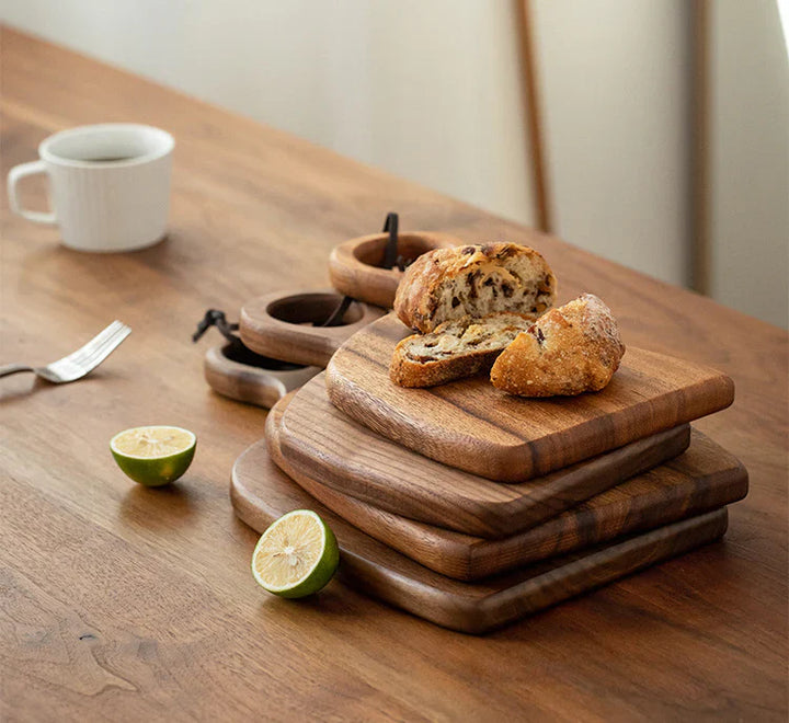 Walnut Wood Cutting Board Set – 2 Pack