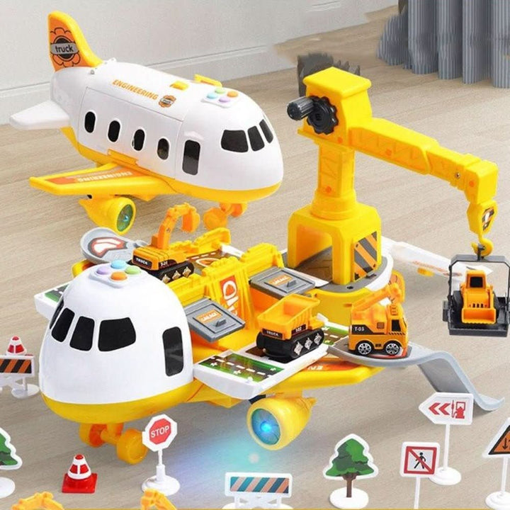 Kalsten | SkyQuest Adventure AirPlay Set – Educational Airplane and Vehicle Toy for Children