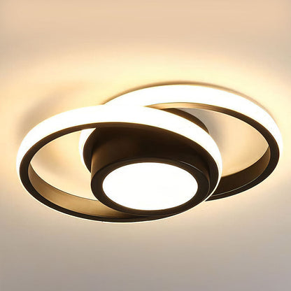 Double Ring LED Flush Mount Ceiling Light