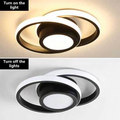 Double Ring LED Flush Mount Ceiling Light