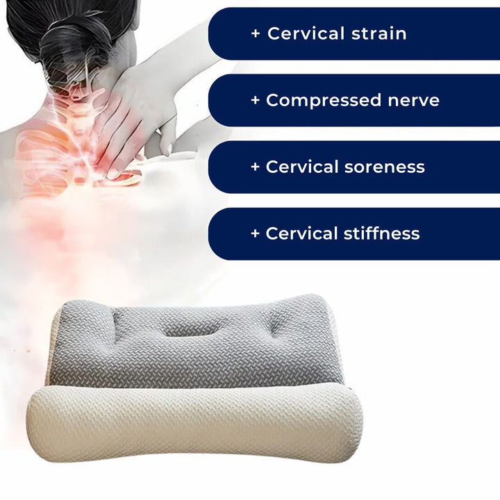 SleepAlign Orthopedic Neck Pillow For Sleeping | Cervical Spine Support - Pain Relief - Reduced Snoring - For All Sleep Positions Kalsten